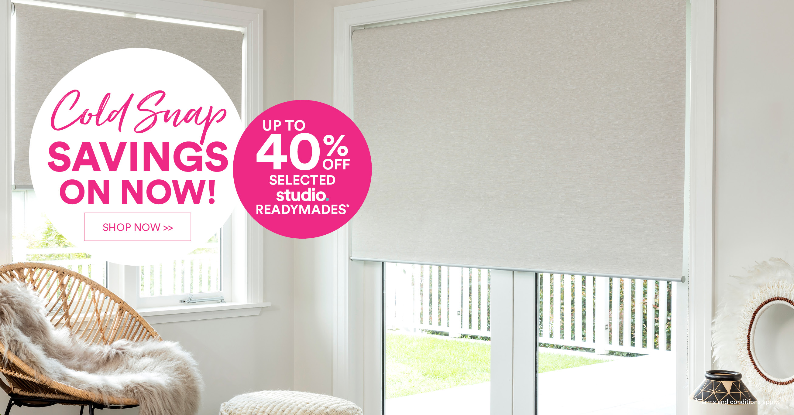 Up to 40% off selected Studio Readymades*